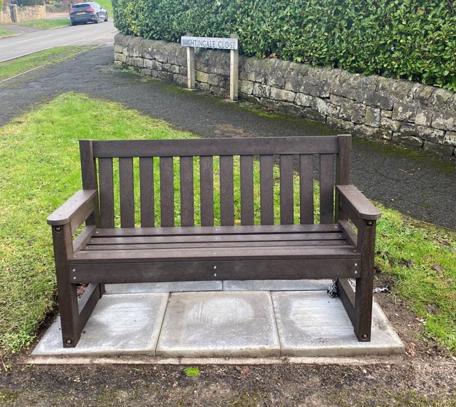 Bench - Lea Main Rd - Nightingale Close Junction